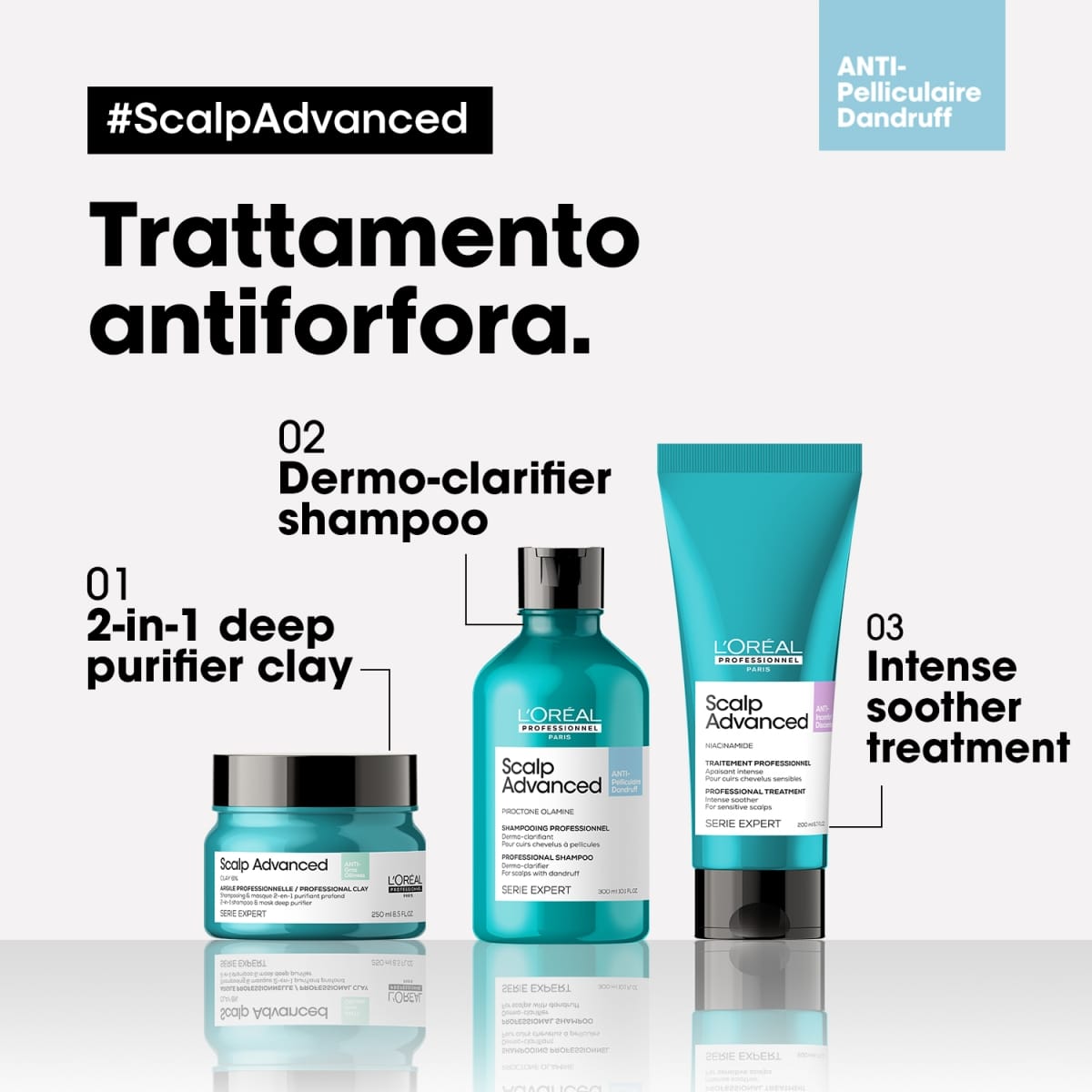 Scalp Advanced Anti-Dandruff Dermo-Clarifier Shampoo