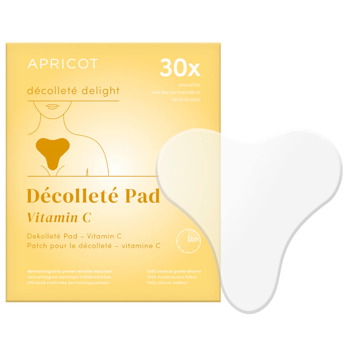 Décolleté Pads Riutilizzabile alla Vitamina C