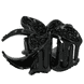 Lotus Hair Clip Crystal Effect - Black