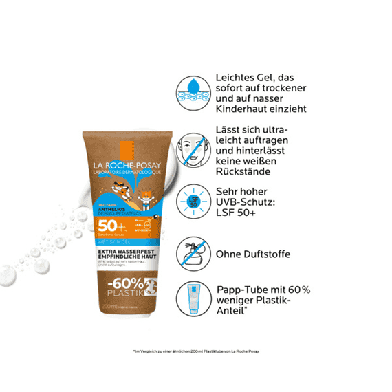 Wet Skin Gel SPF50+ - Waterproof Sun Cream for Children