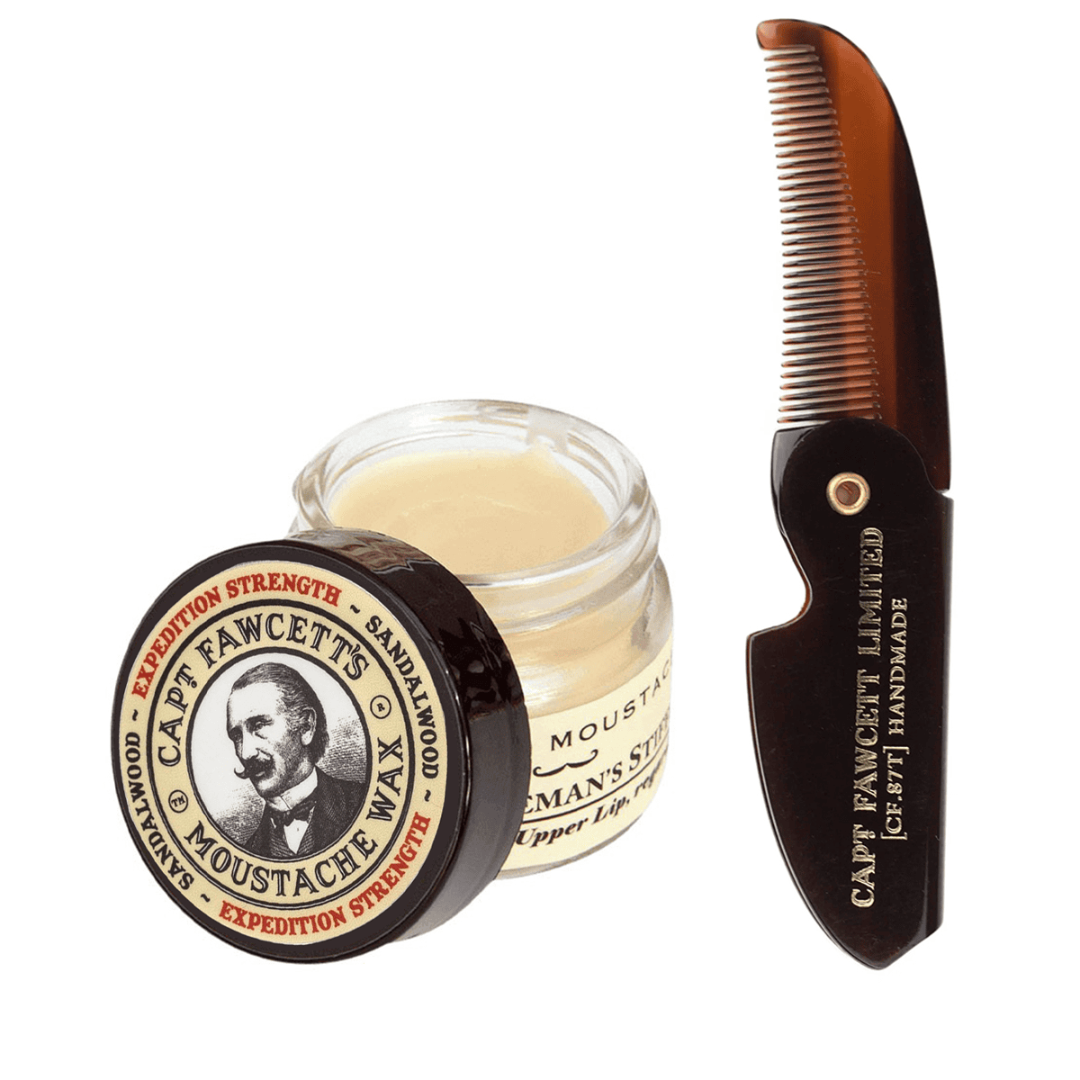 Exp Strength Moustache Wax & Moustache Comb