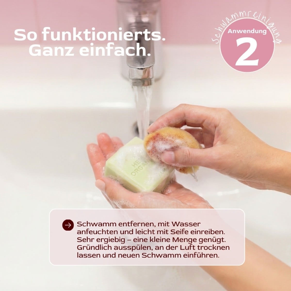 2in1 Intim- & Schwammseife inkl. Netzbeutel