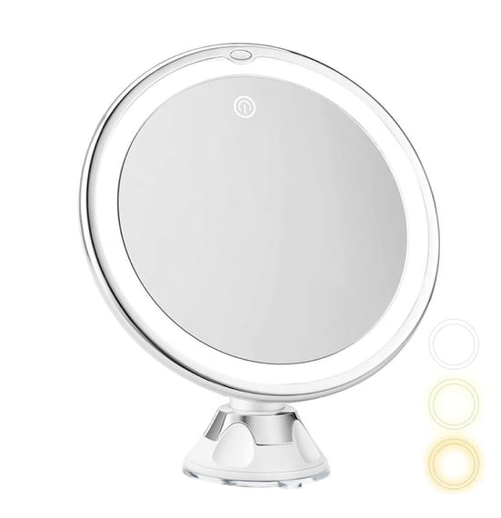 LED-specchio da parete 10 volte Sandra