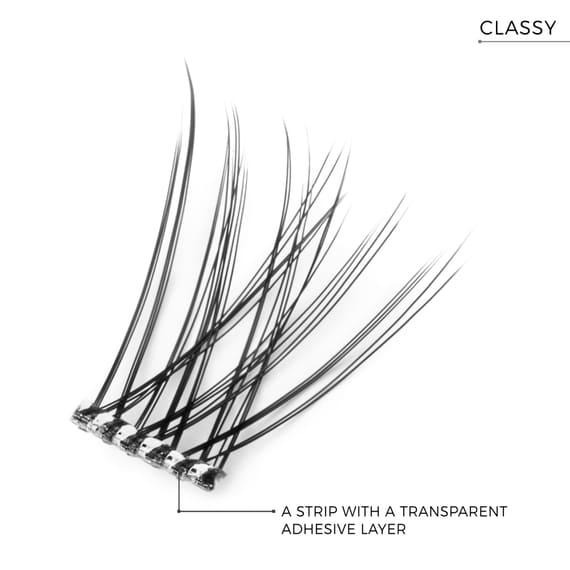 Diy Eyelash Extensions Stick & Go Pre-Glued Lashes Classy