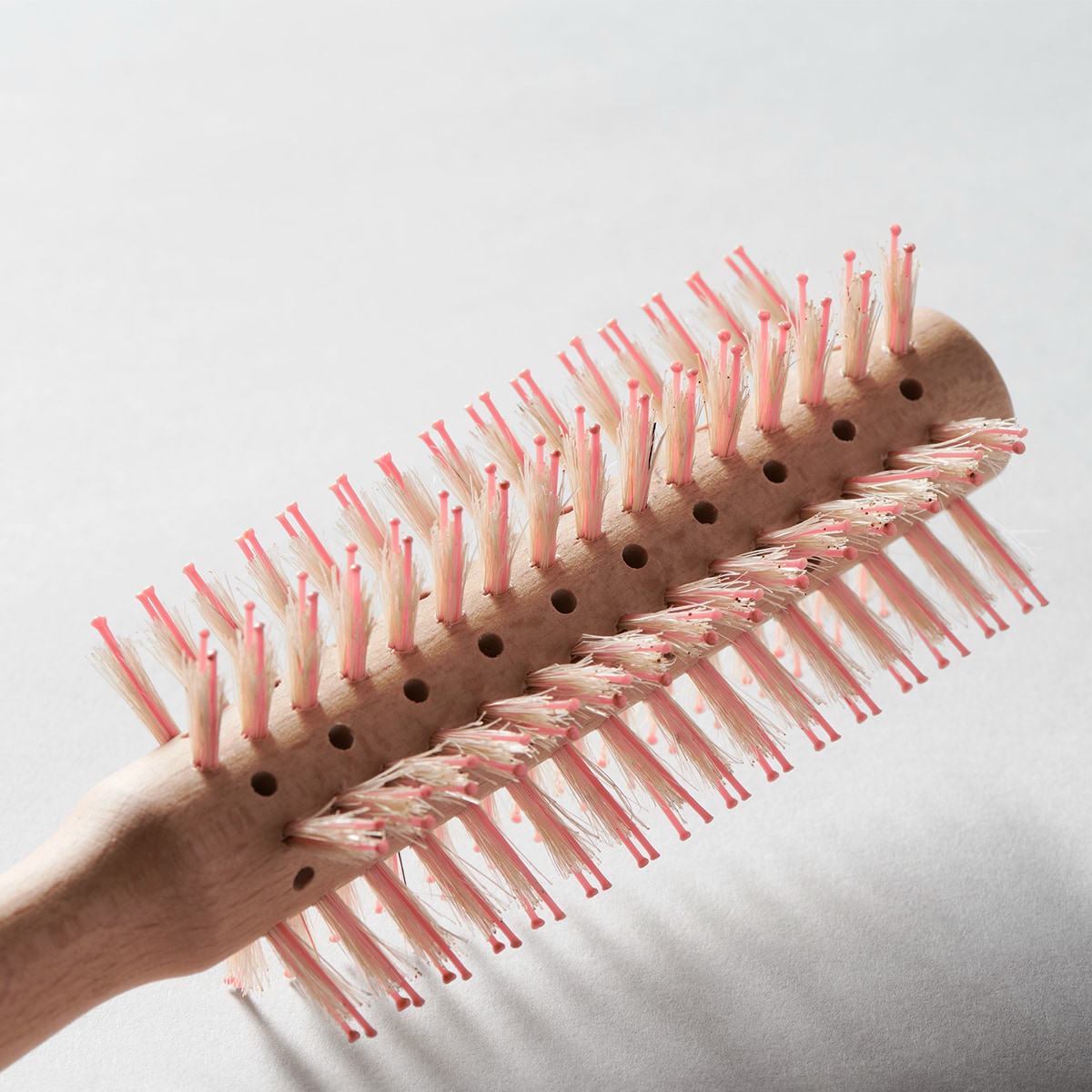 Round Wood Brush 0.75''