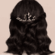 Hairpin with delicate mother-of-pearl stones, gold