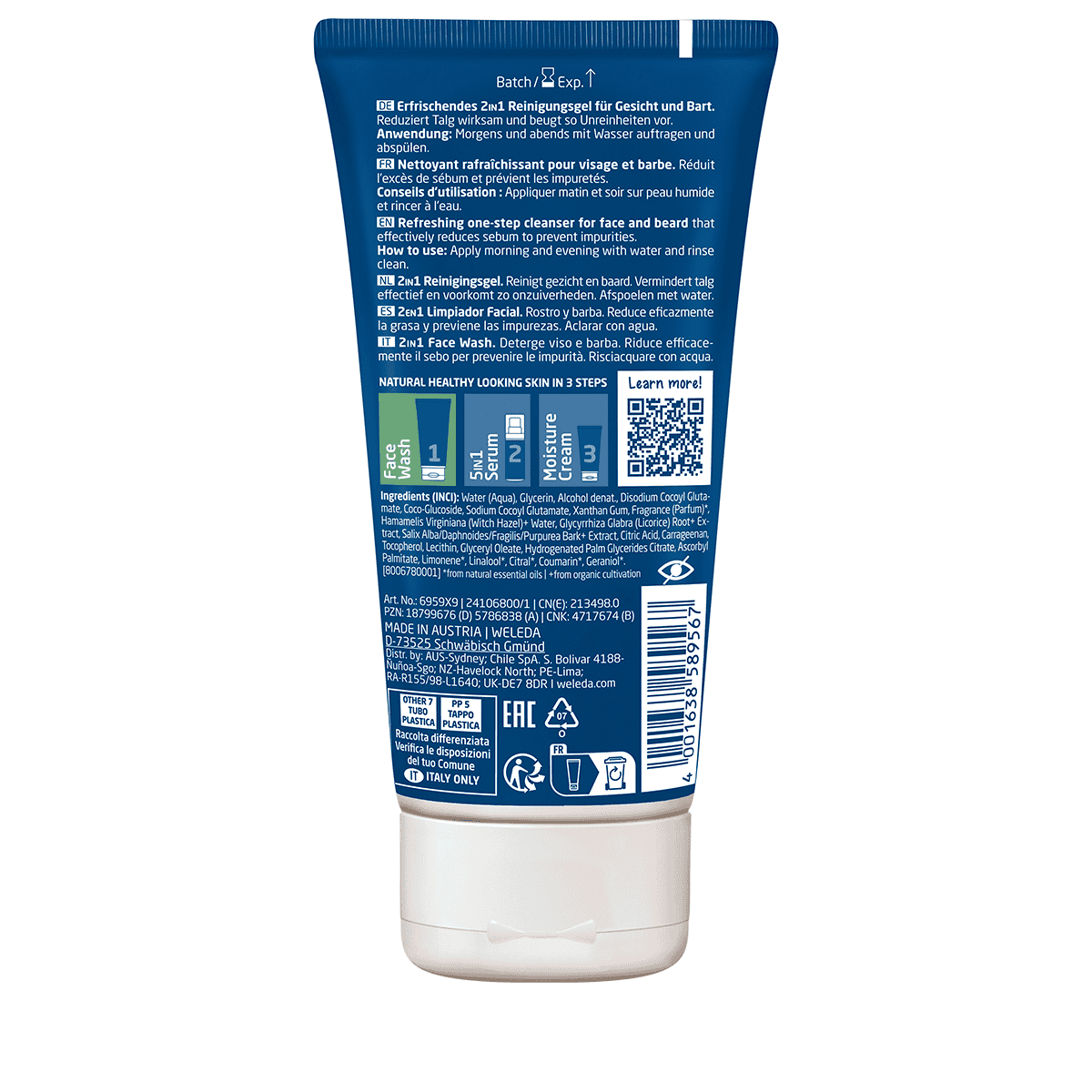 For Men 2-in-1 Face Wash