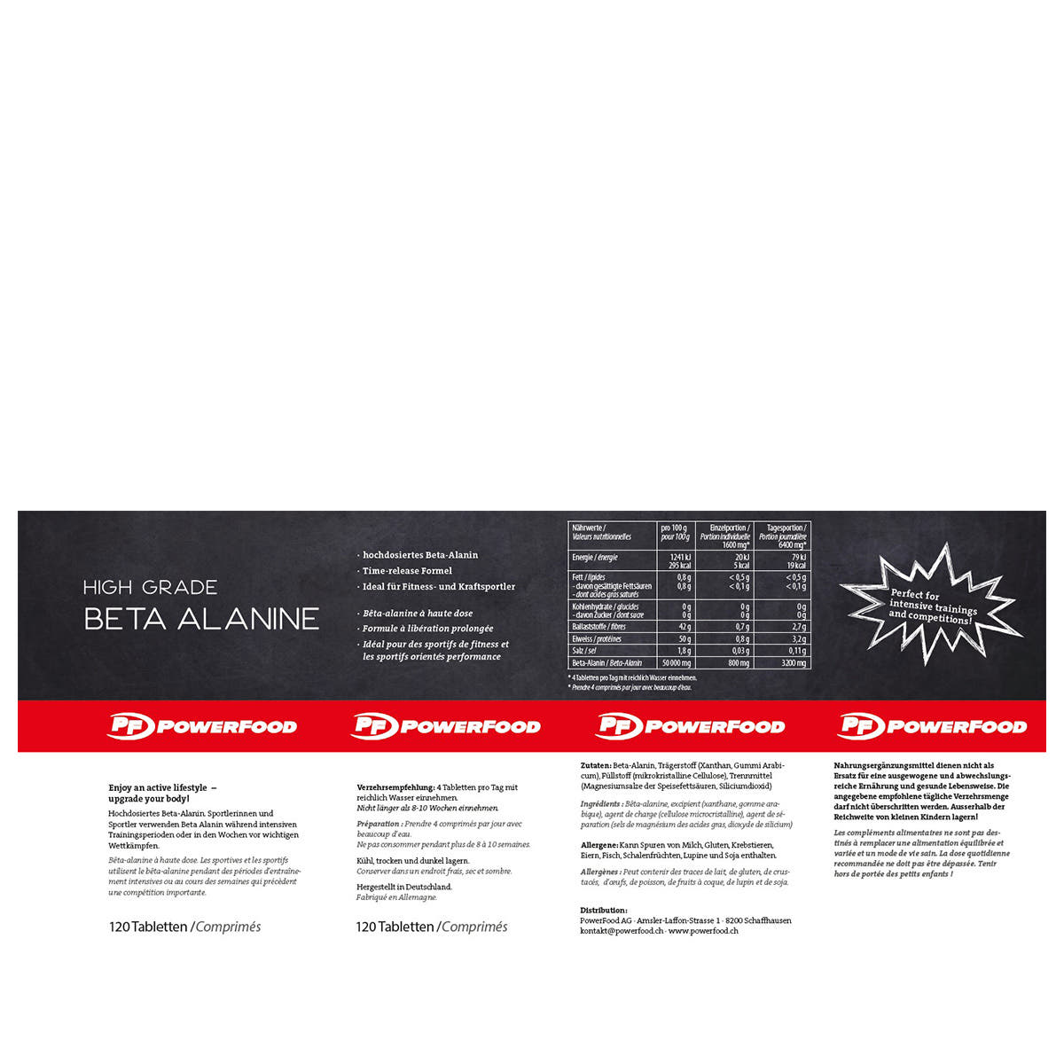 High Grade Beta Alanine (120Tabs) 