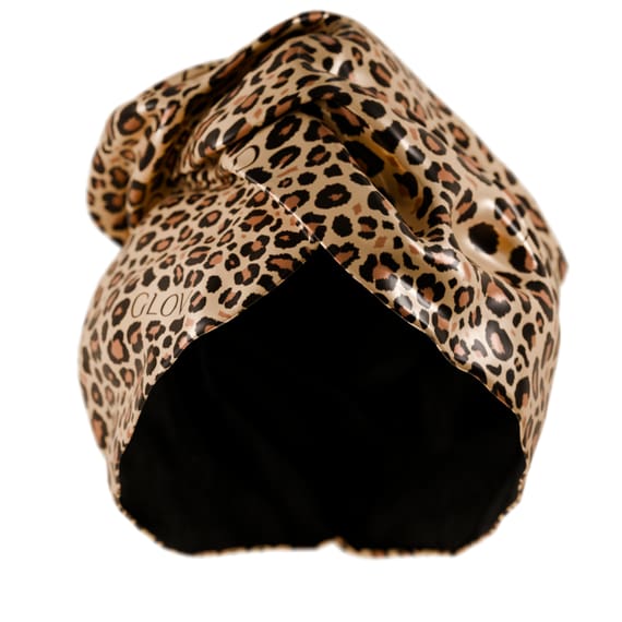 Two Sided Hair Towel Wrap - Cheetah
