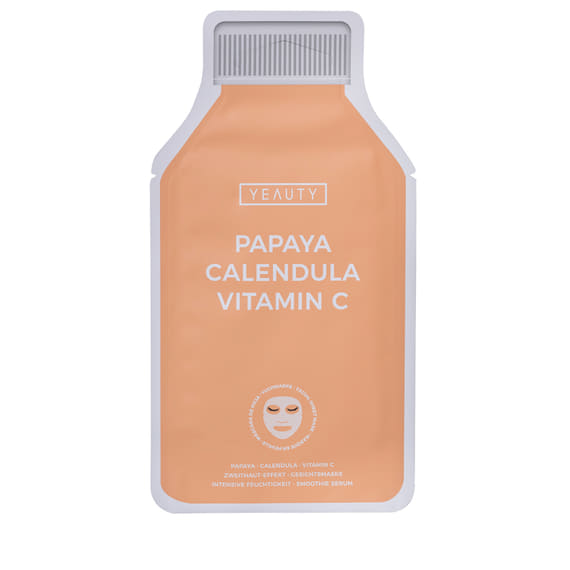 Tuchmaske Papaya, Calendula, Vitamin C