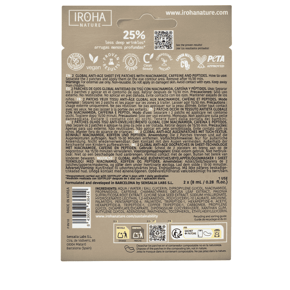 Global Anti-Age Eye Contour Patches with Niacinamide