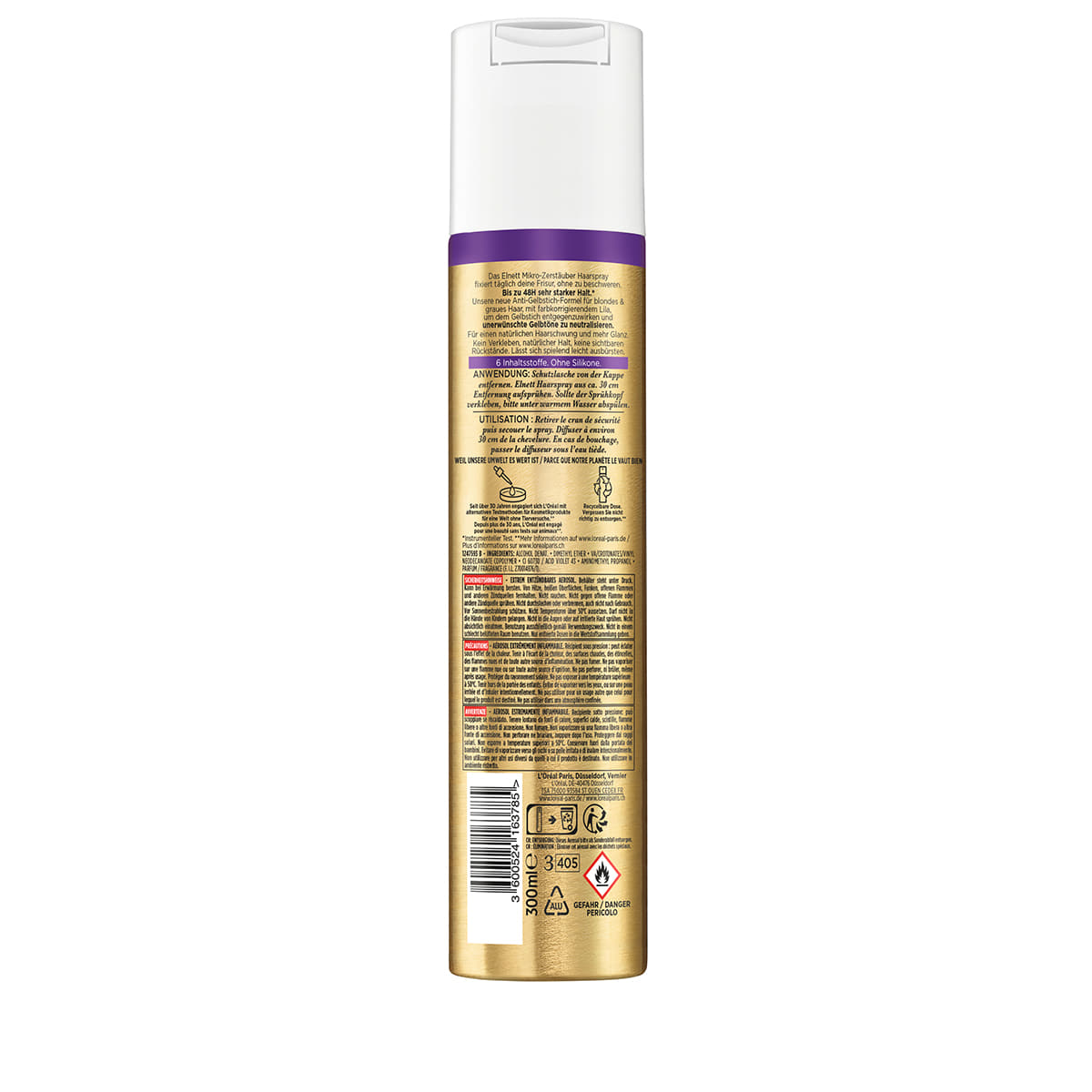 Ultra-Feines Haarspray Anti-Gelbstich