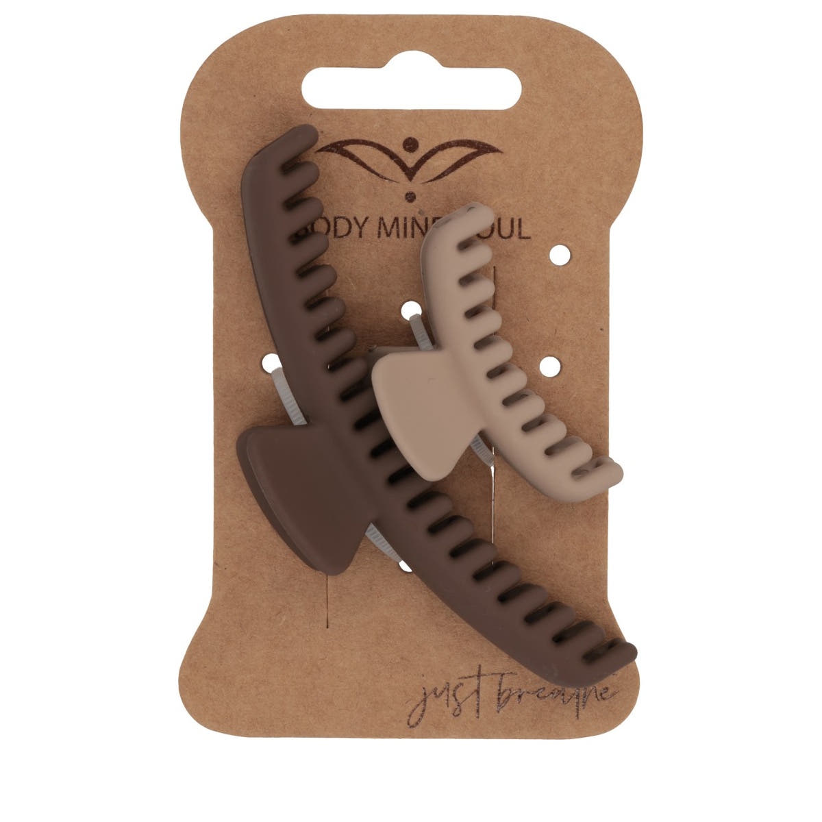 Mollette Per Capelli Yoga - Marrone Scuro, Taupe