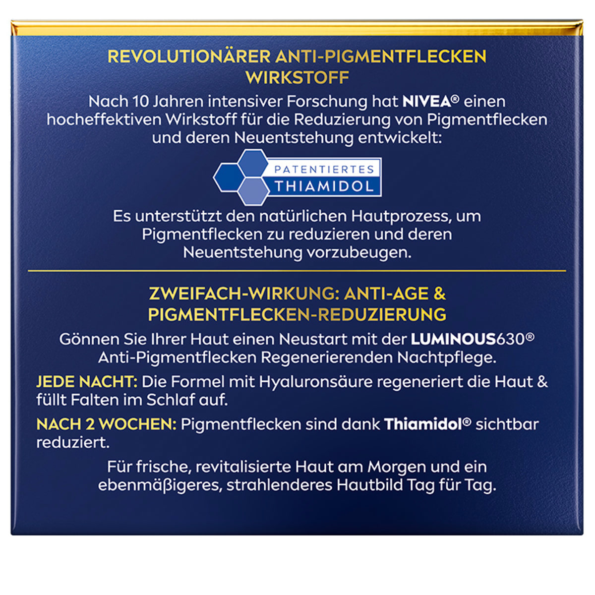 Anti-Pigmentflecken Regenerierende Nachtpflege