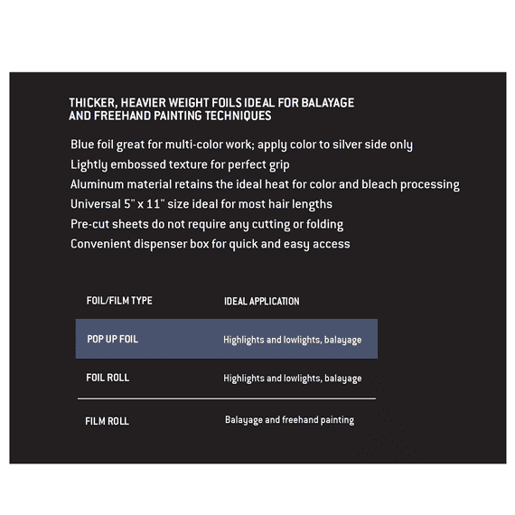 5x11" Blue Pop Up Foil 500 sheets
