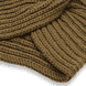 Knitted turban cap, khaki