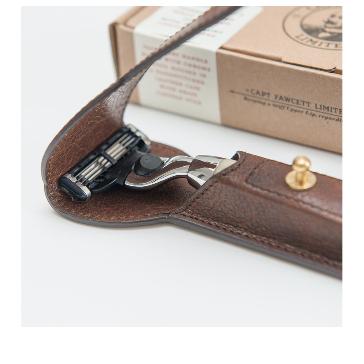 Leather Pouch for Razor