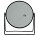 Make-up Mirror - black, x1 and x5