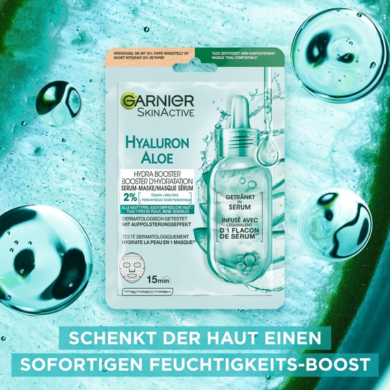 Hydra Bomb Tuchmaske Aloe Vera für feuchtigkeitsbedürftige Haut