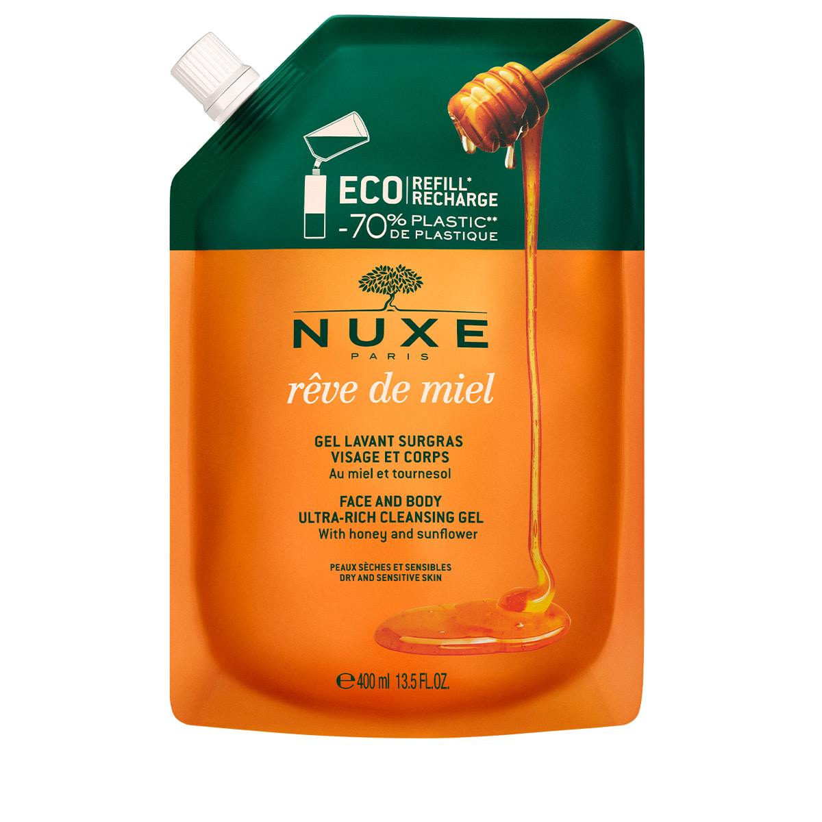Eco-Refill Gel detergente surgrassante viso e corpo