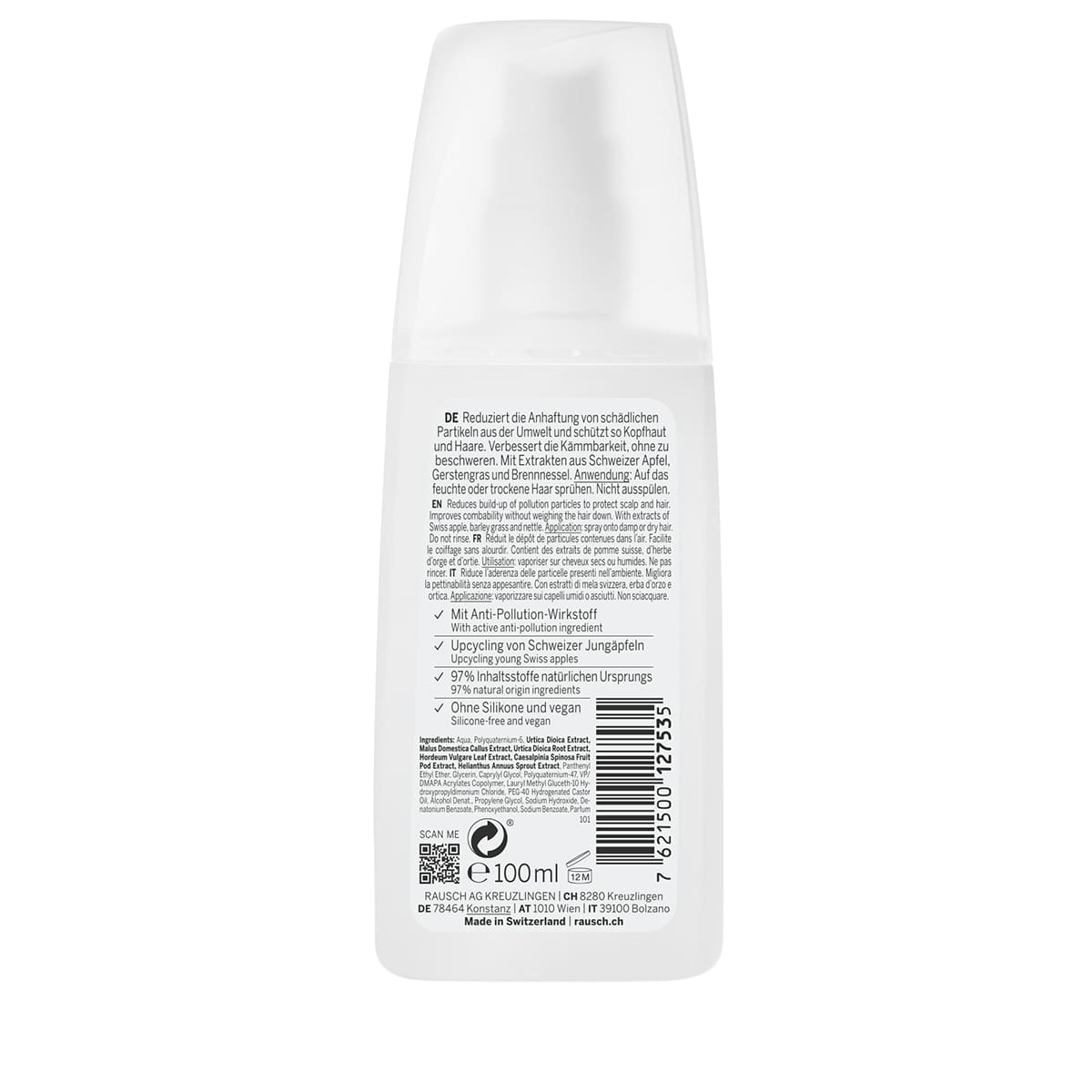 Anti-Pollution-Spray mit Schweizer Apfel