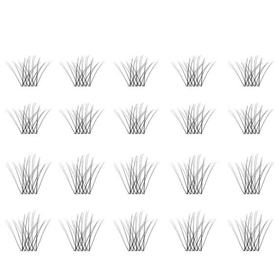 What The Fake! False Lashes - 06 Natural Cluster Black