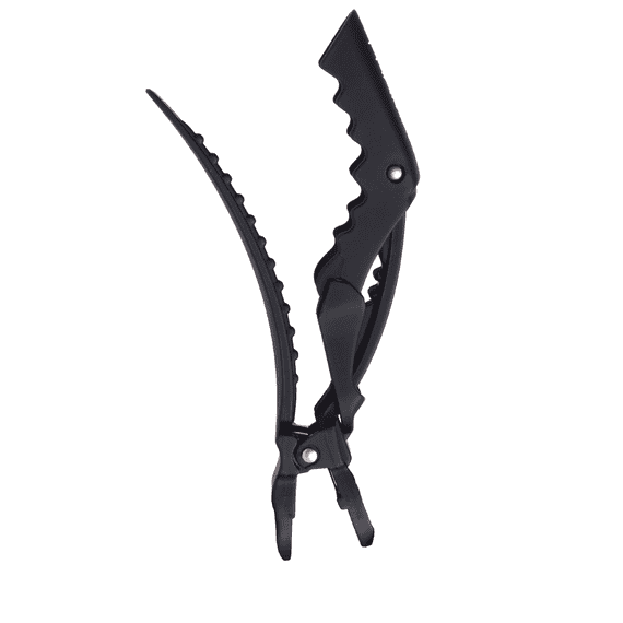 Clip a ganascia gommata 4 pezzi - Nero