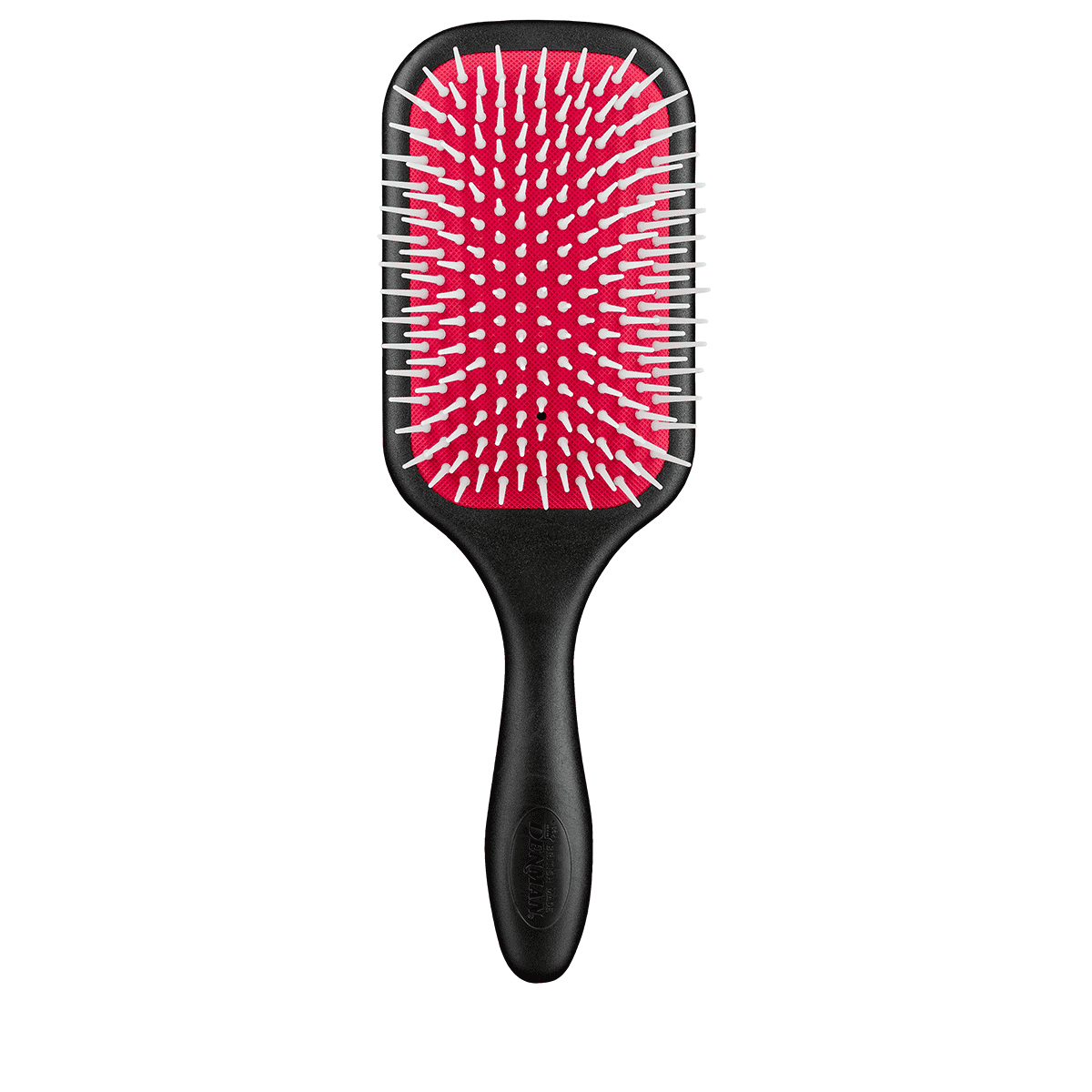 D38 Power Paddle Brush 13 rangées, noir/rouge