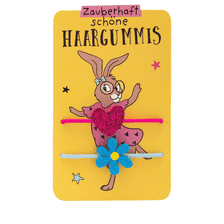 Haargummi-Set Hase mehrfarbig