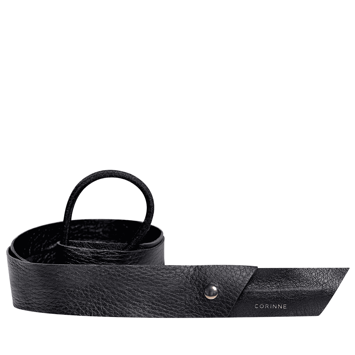 Leather Band Long Bendable Black