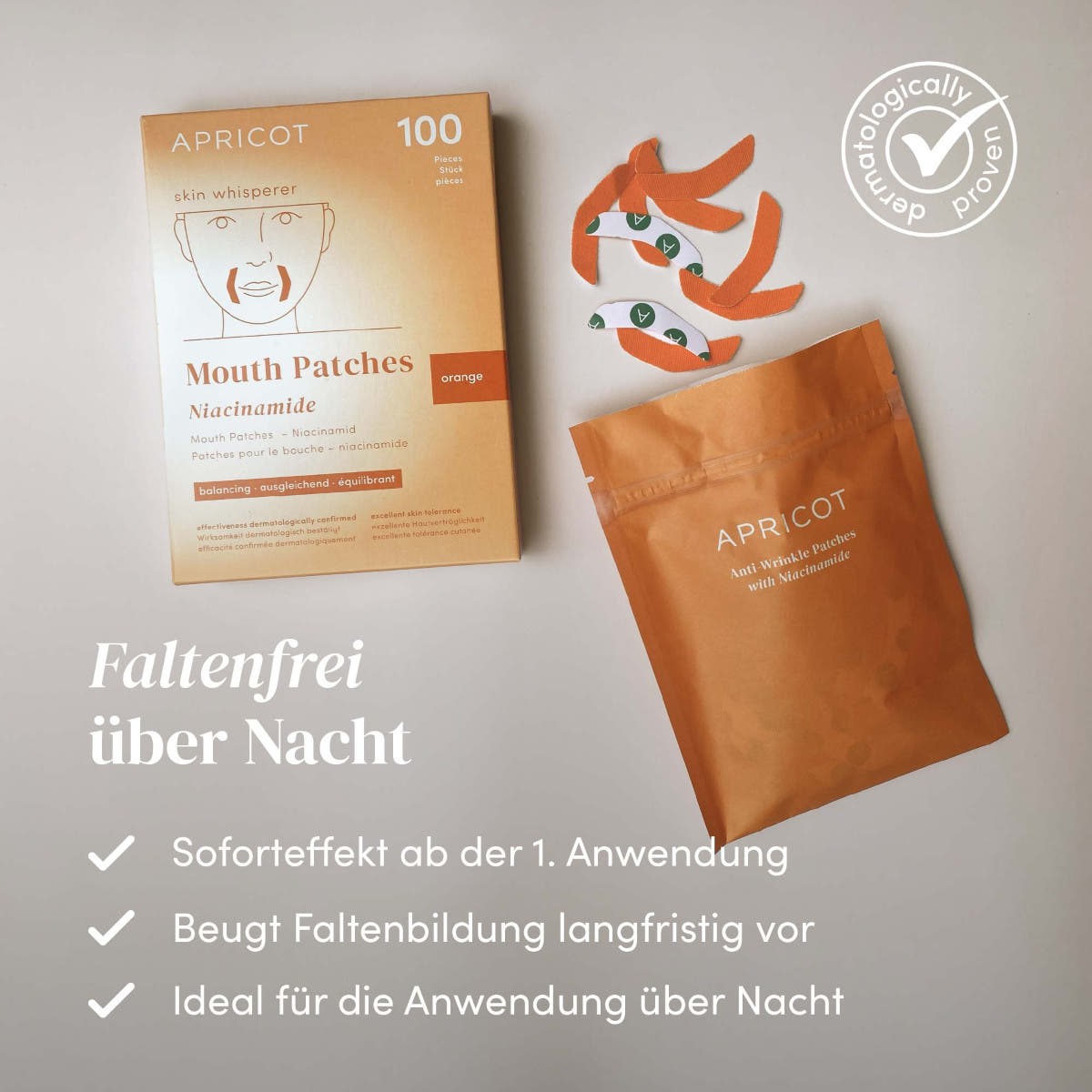 Mund Patches mit Niacinamide 