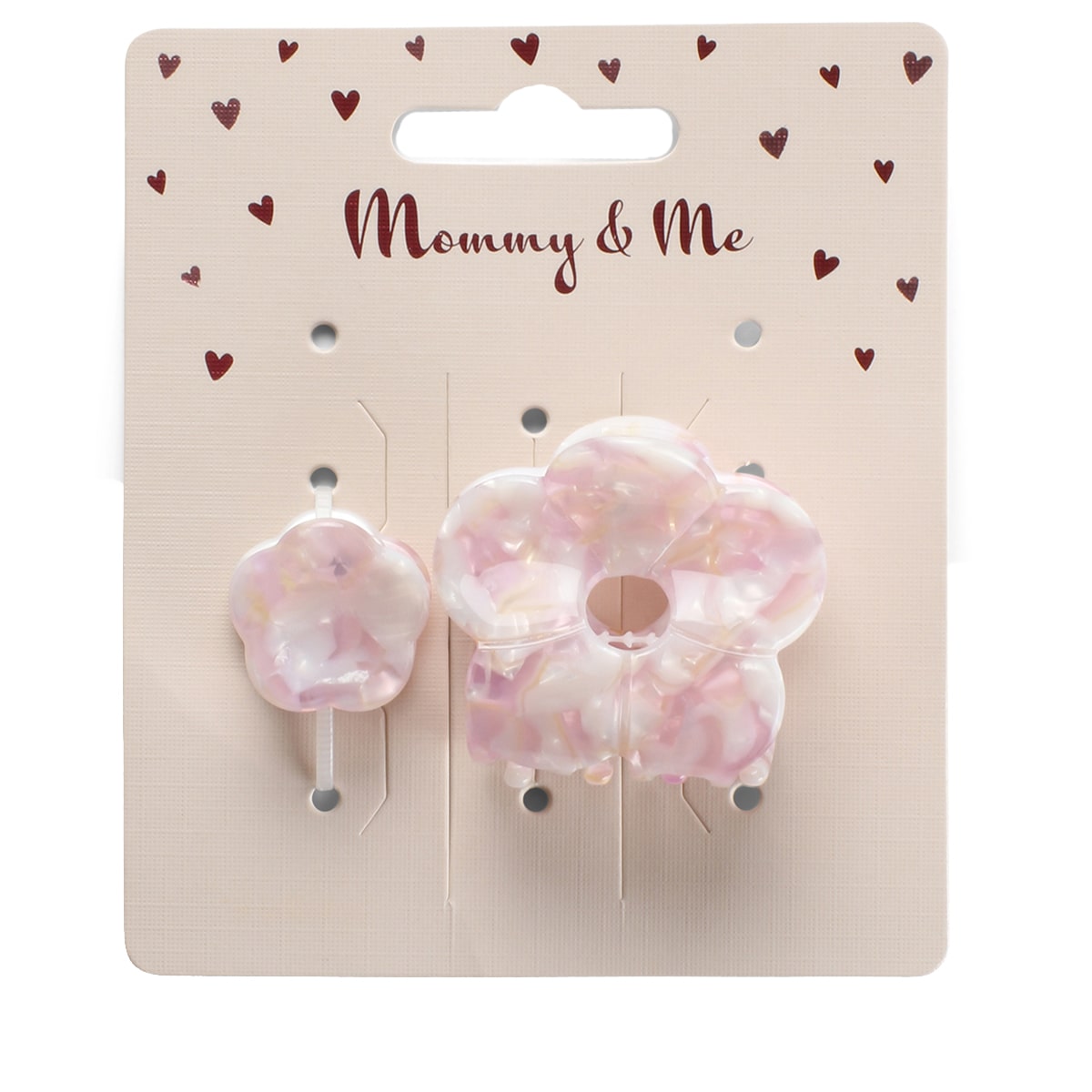 Haarklammer/Pin Set - rosa