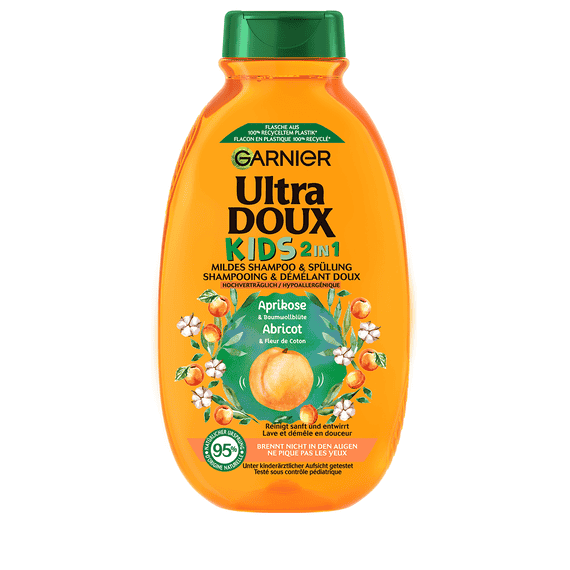 Kids 2en1 Shampooing & Après-shampooing Abricot & Fleur de coton