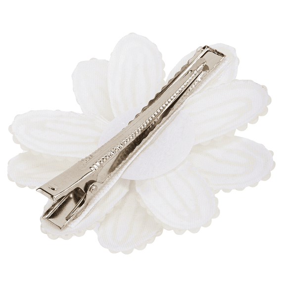 Haarclip mit Perlen, weiss