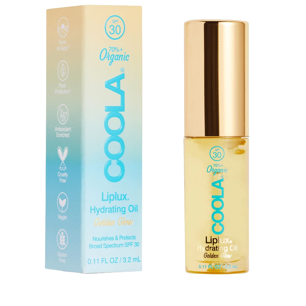 Classic Liplux Organic Hydrating Lip Oil Sunscreen