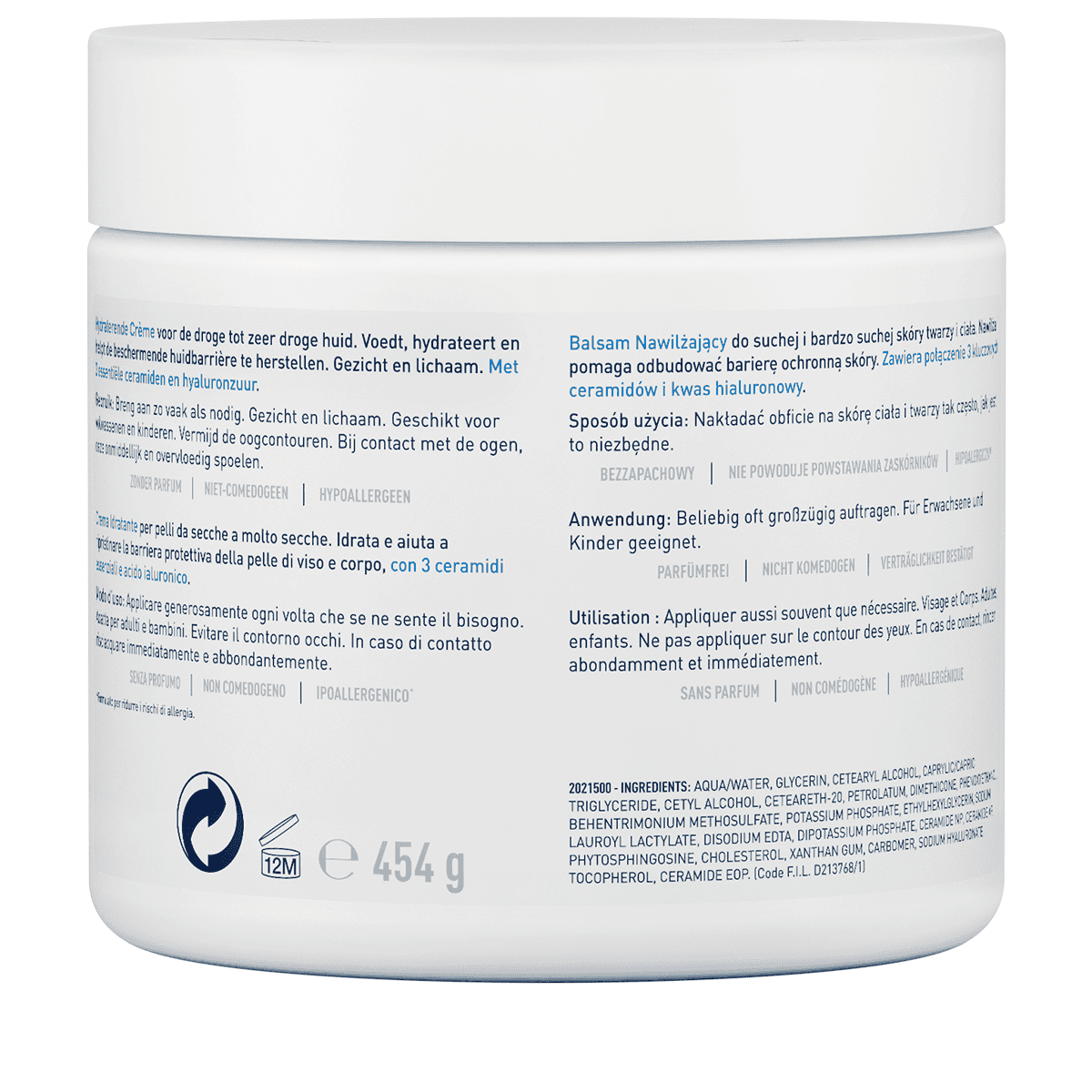 Moisturizing Cream for dry Face and Body Skin