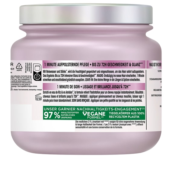1-Minute Hair Mask Rice Water Ritual & Strength