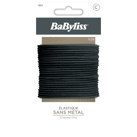 Elastico Per Capelli Nero x28