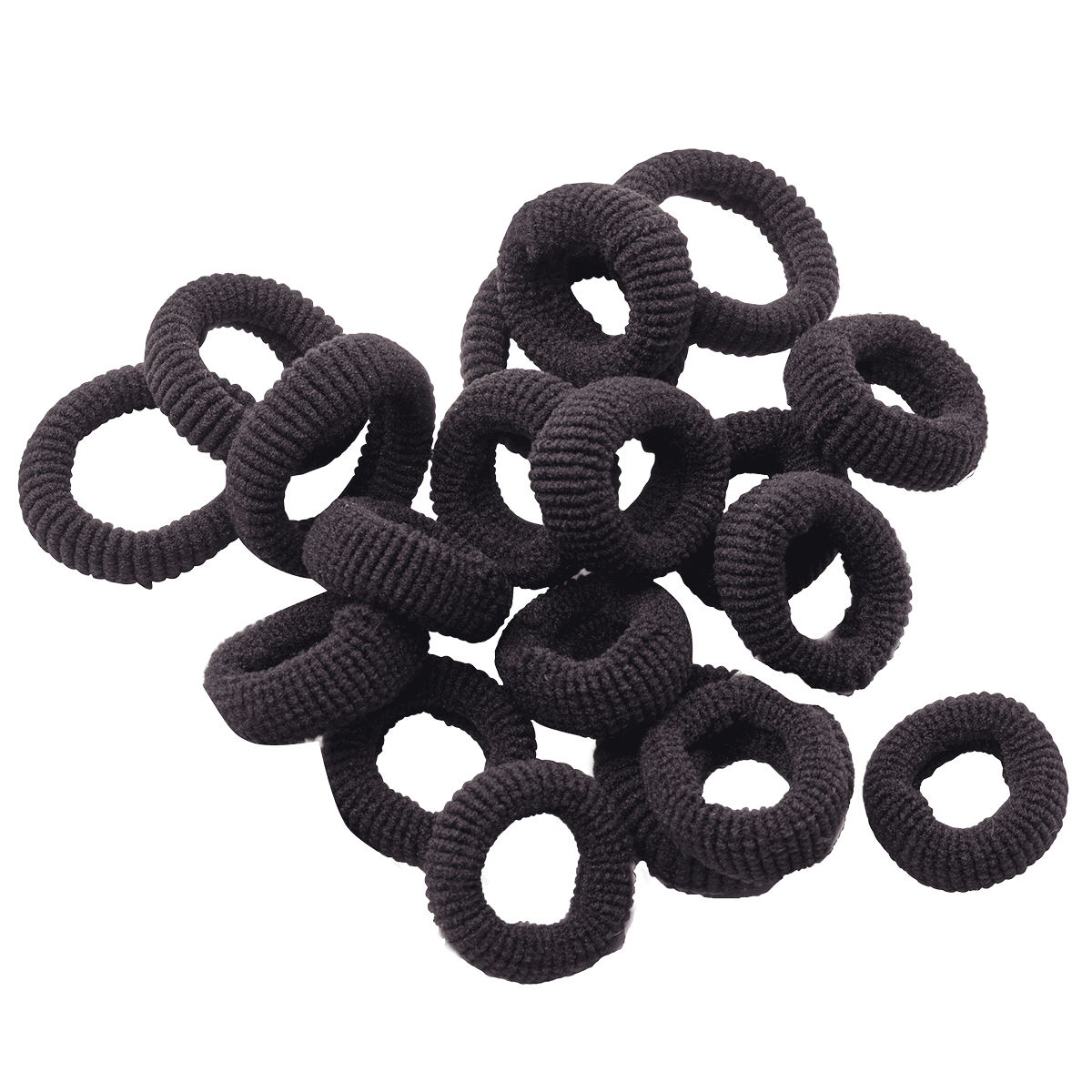 Gommes à Cheveux pour Enfants Frottée, Ø 20 mm, 20 pcs.