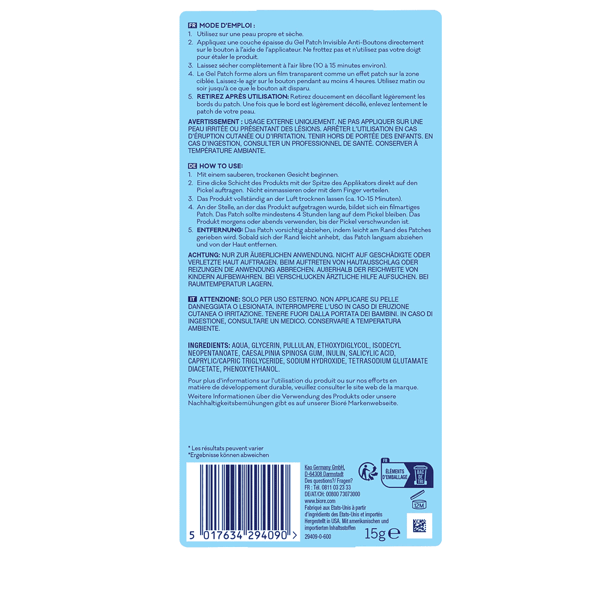 Anti-Pickel Unsichtbares Peel-Off Gel