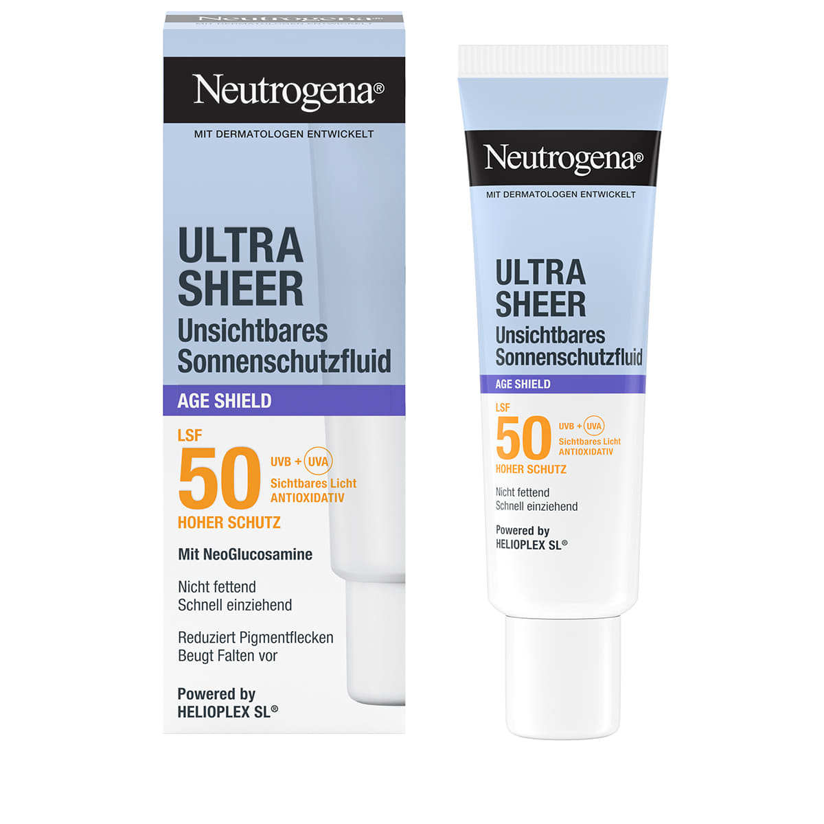 Fluide solaire ultra léger bouclier anti-âge