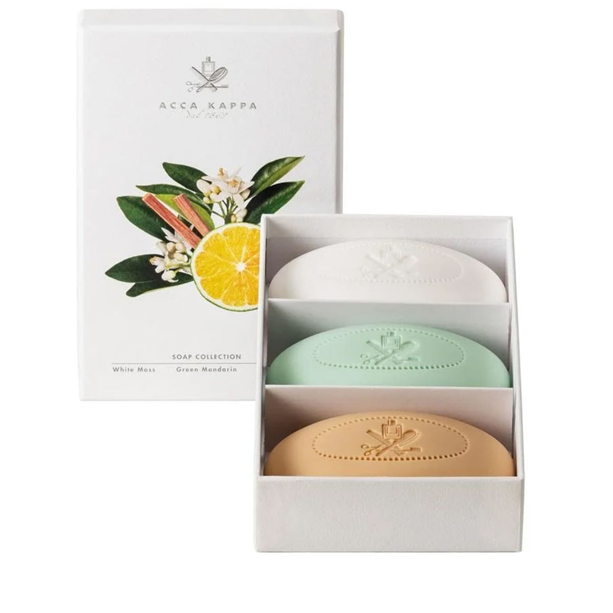 White Moss Soap - Green Mandarin Soap - Sandalwood Soap