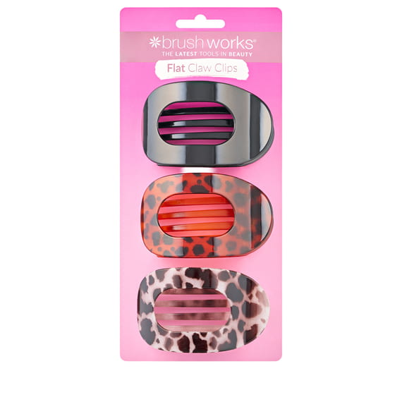 Flat Claw Clips - 3 Pack