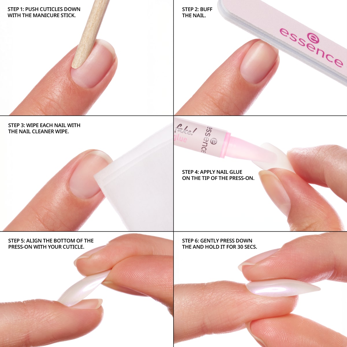 Press-On Nails Manicure Set - 03 Babyboomer