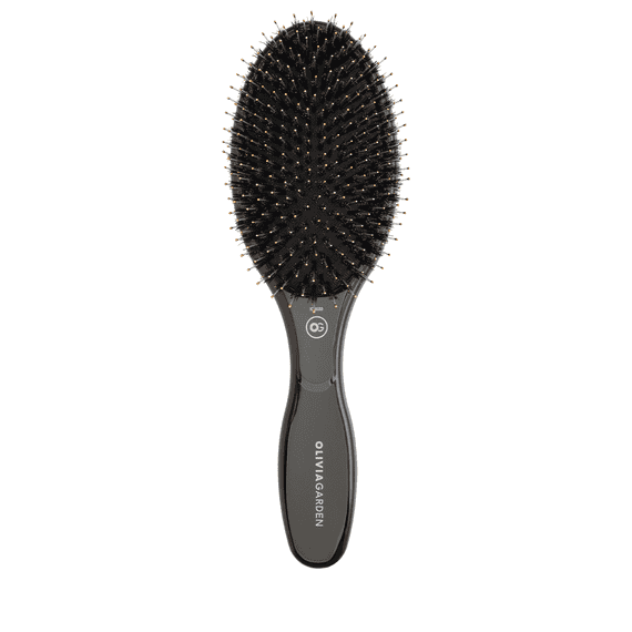 Expert Care Oval Boar&Nylon Bristles Black