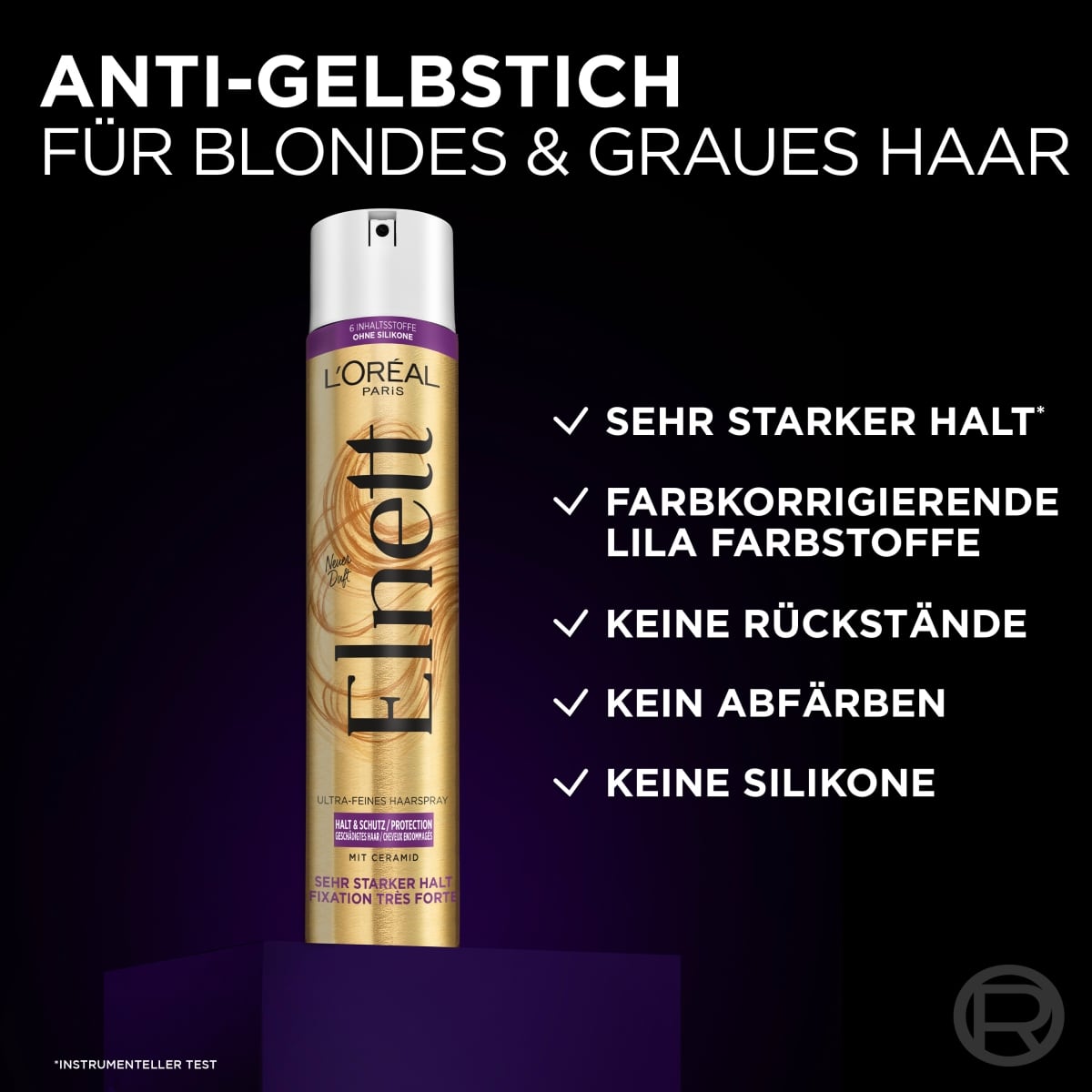 Ultra-Feines Haarspray Anti-Gelbstich
