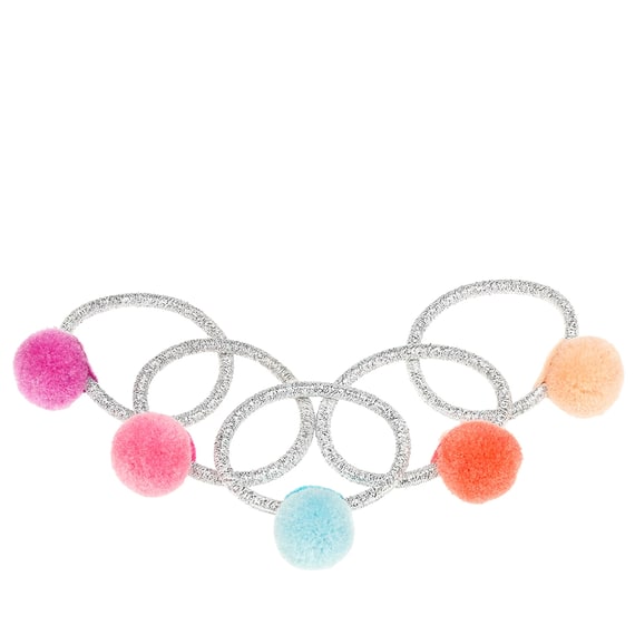 Elif Hair Tie – Pompom Light