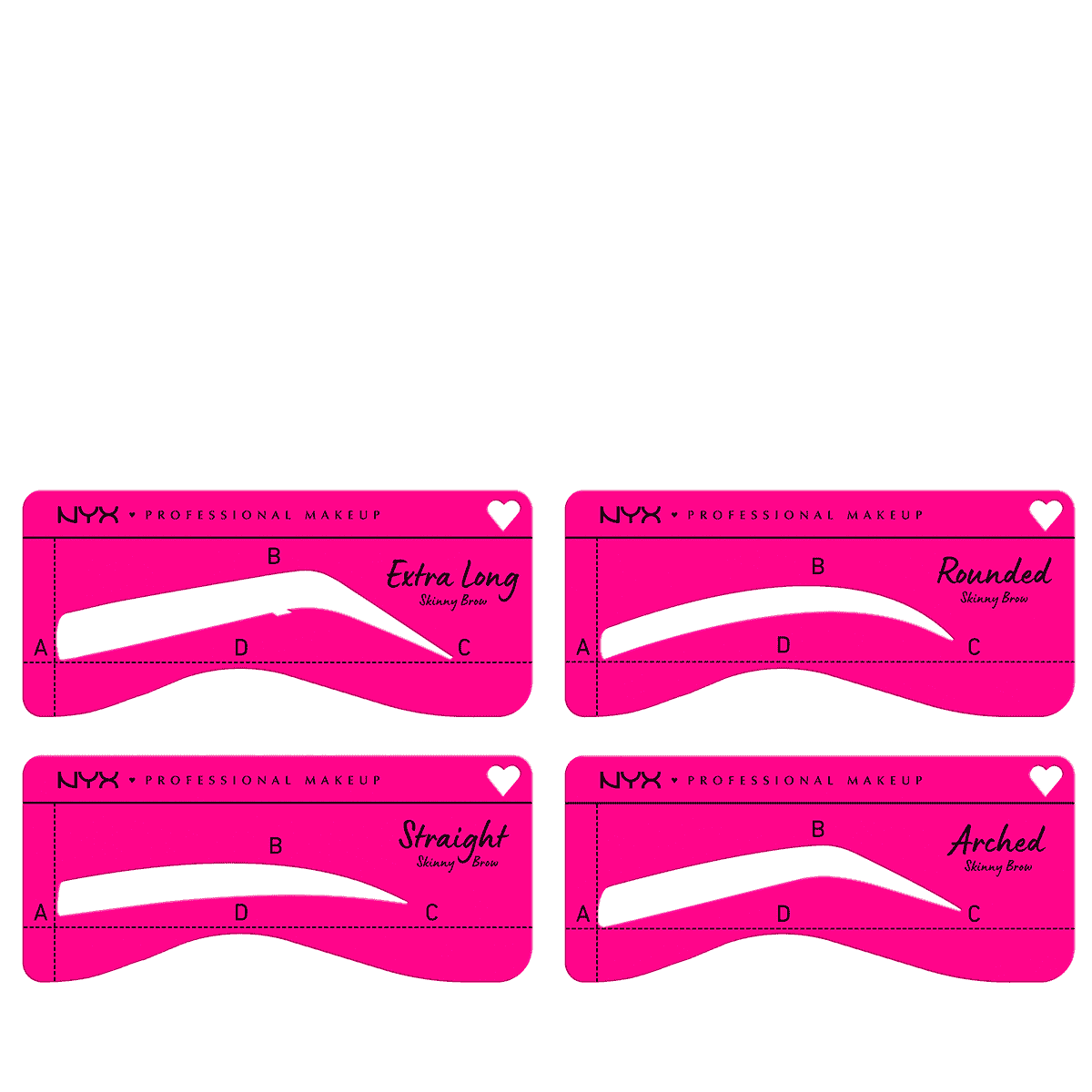 Zero To Brow Stencil Thin Brow