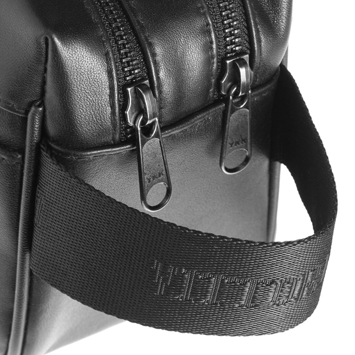 Lamb Leather Toiletry Bag - Black
