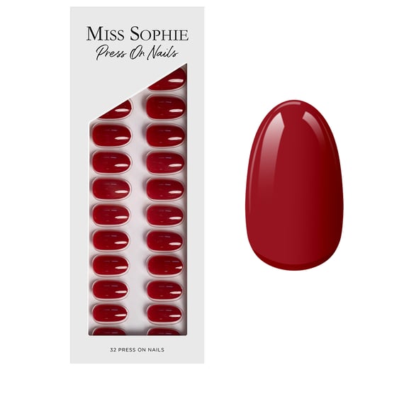 Paris Je T'aime Press On Nails Short Round